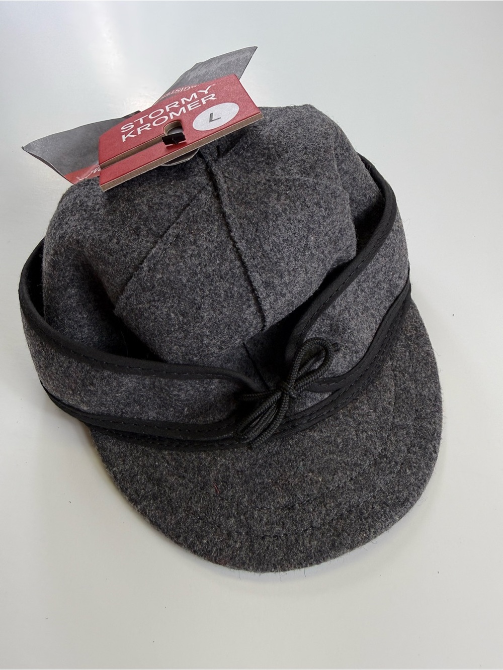 Lil’ Stormy Kromer Kids' Gray Wool Cap - Large